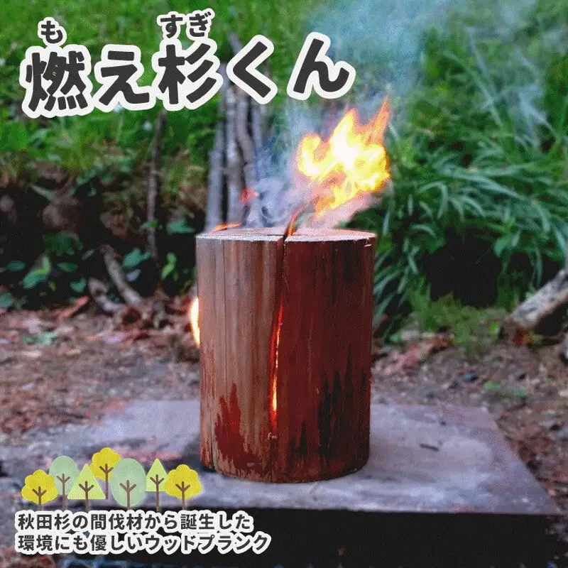 スウェーデントーチ 秋田杉 燃え杉くん キャンプ スウェーデントーチ