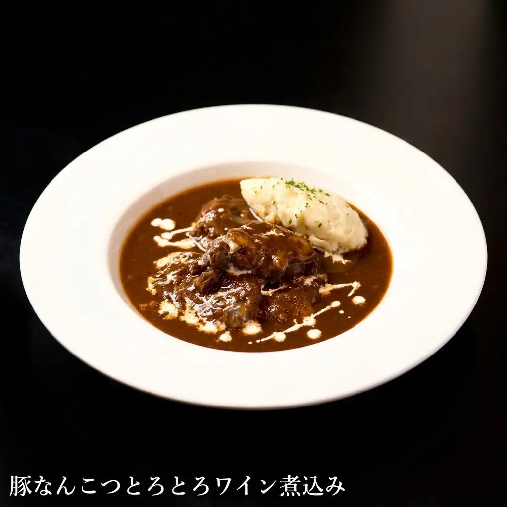 【酒食彩宴 粋 -iki-】豚なんこつとろとろワイン煮込み 5パックセット 惣菜 B級グルメ 洋食 