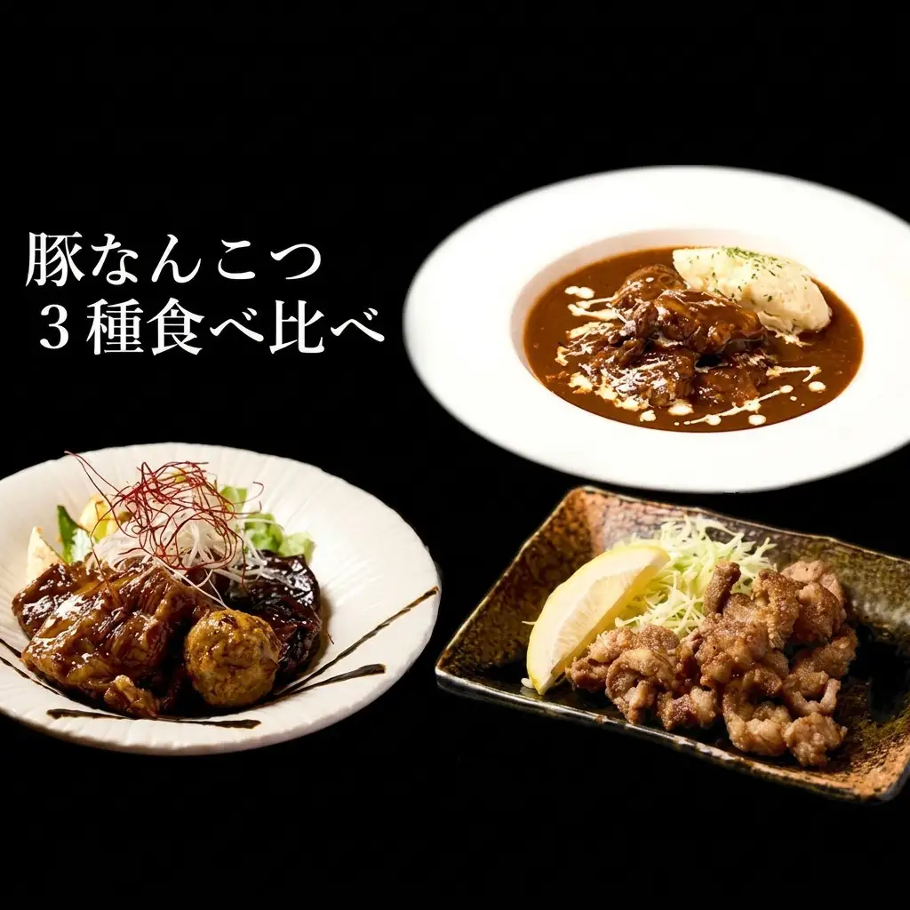 【酒食彩宴 粋 -iki-】豚なんこつ3種食べ比べセット（6人前入り） 惣菜 お酒のお供 つまみ 洋食 