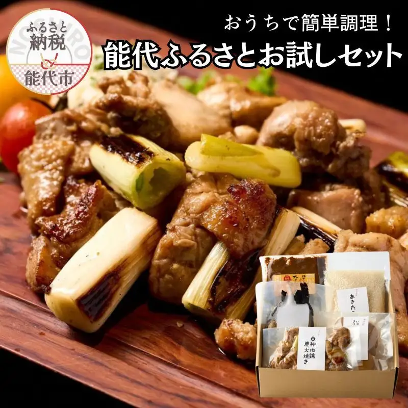 能代の「うまいもん」集めました! おうちで簡単調理！能代ふるさとお試しセット 5品 グルメ お酒のお供 つまみ 