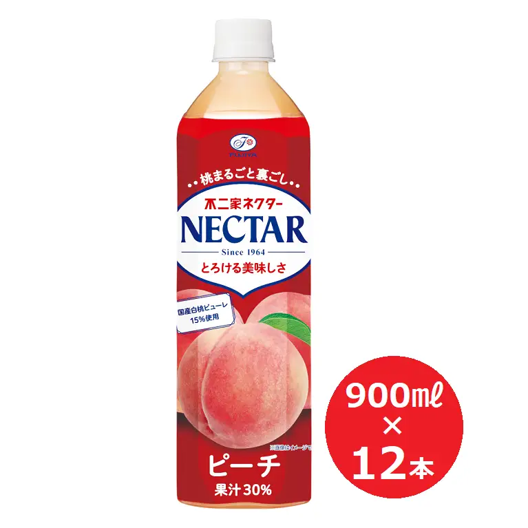 不二家　ネクターピーチ「900ml×12本」