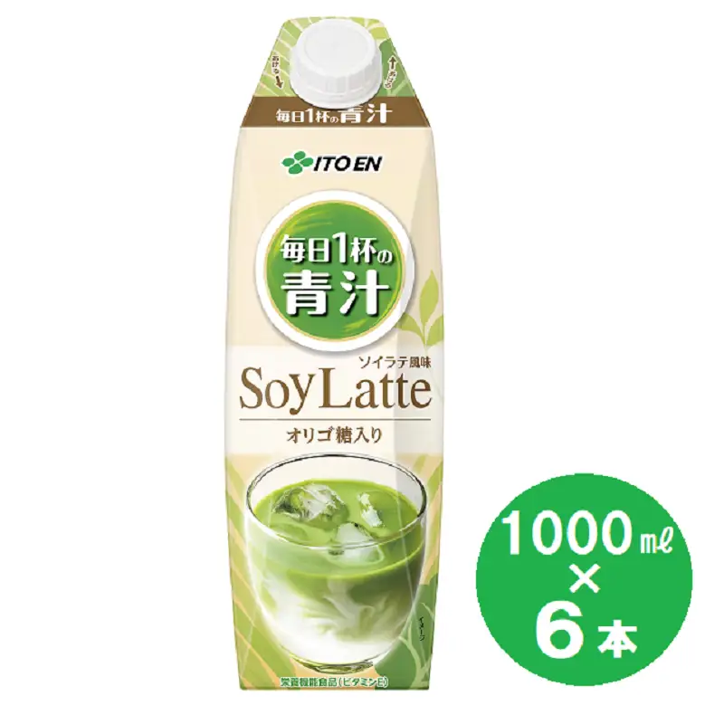 伊藤園　毎日１杯の青汁　ソイラテ「1000ｍｌ×6本」