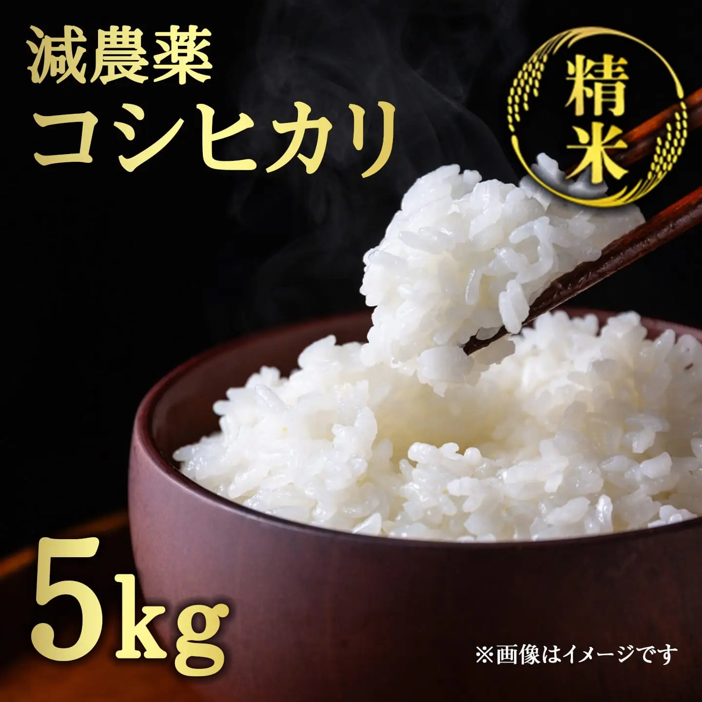 コシヒカリ 5㎏ 精米 減農薬コシヒカリ