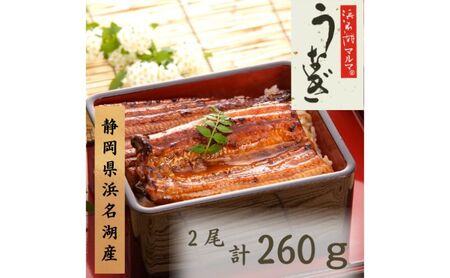 うなぎ 国産 うなぎ蒲焼2本セット 合計260g うなぎ蒲焼 うなぎ