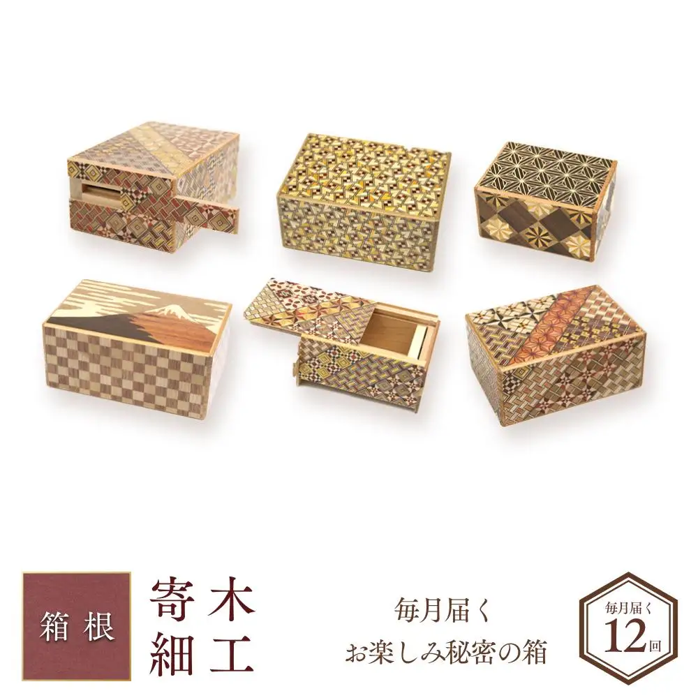毎月届く、お楽しみ秘密の箱（年１２回）［工芸品工芸品］