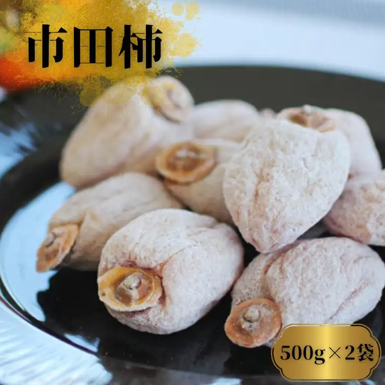 MS23 市田柿 柿実 約500g × 2袋（ご自宅用）/ 2027年1月中旬～2月下旬頃 配送予定 // 長野県 南信州 干し柿 市田柿  高糖度 ドライフルーツ 家庭用 自宅用