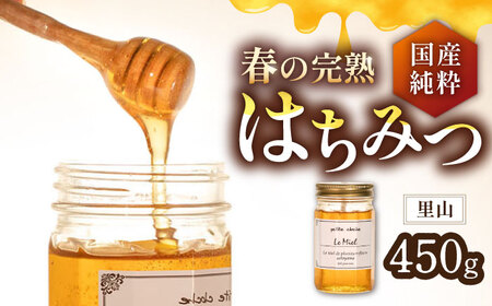 はちみつ 里山 450g VAR005 天然 非加熱 純粋 生 はちみつ 蜂蜜