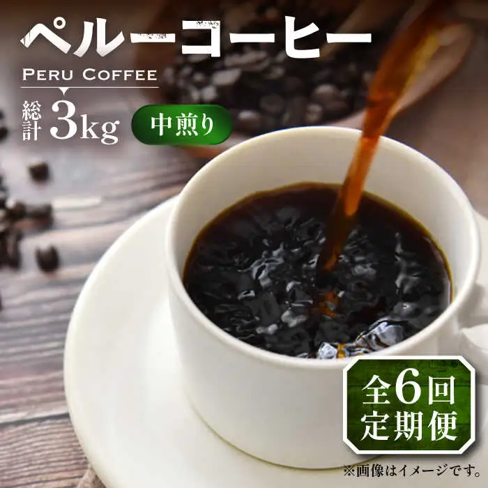 【全6回定期便】ペルー コーヒー 中煎り 250g×2[VAS210]珈琲 コーヒー 有機