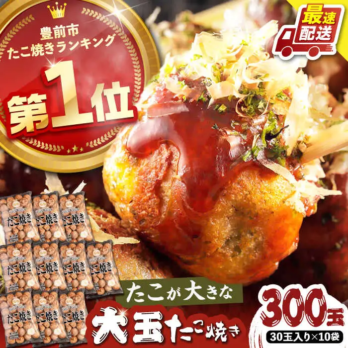 タコが大きな和風味 たこ焼き 30個×10袋 VAT004 たこやき
