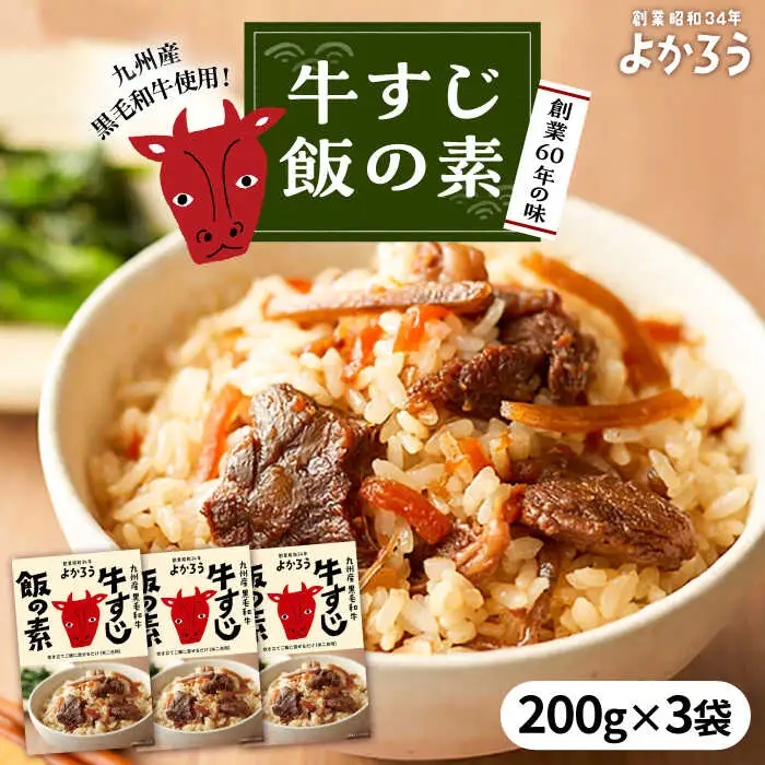 牛すじ飯の素 200g×3袋 VBA009 混ぜご飯の素