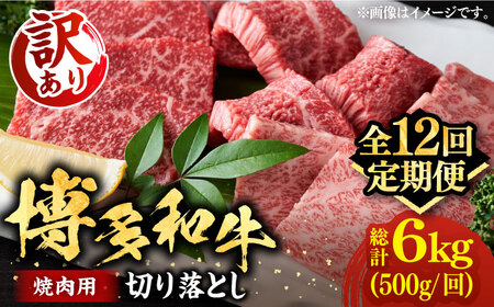 【全12回定期便】【訳あり】博多和牛 焼肉 500g VBB078 焼肉セット 牛肉