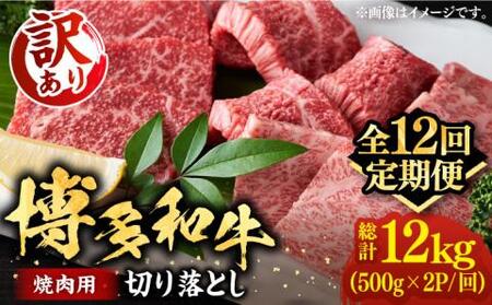【全12回定期便】【訳あり】博多和牛 焼肉 1kg VBB081 焼肉セット 牛肉