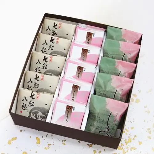 和菓子 詰め合わせ（七転八起5個、みなくち5個、しるべ5個） 創業140余年の味