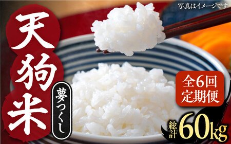 【全6回定期便】令和8年産 天狗米 夢つくし 10kg VCX011 お米 白米 定期便