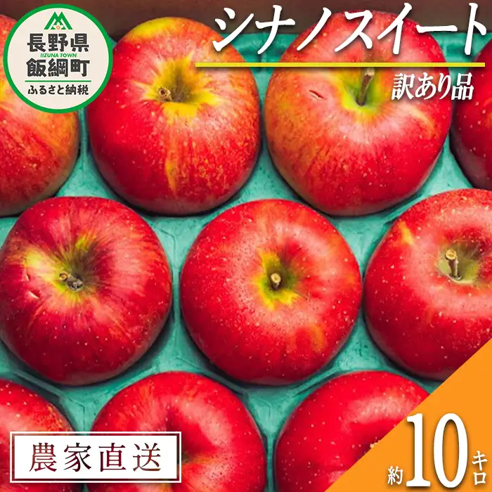 りんご シナノスイート 訳あり 10kg 原山農園 沖縄県への配送不可 2026年10月中旬頃から2026年11月上旬頃まで順次発送予定 令和8年度収穫分 信州 果物 フルーツ リンゴ 林檎 長野 予約 農家直送 長野県 飯綱町 [1824]