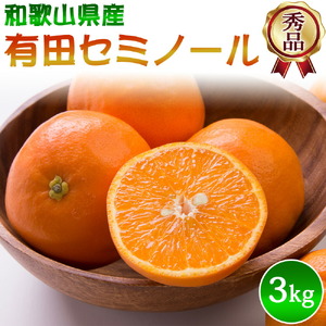 【2027年先行予約】秀品 セミノール 和歌山 有田 S～2Lサイズ 大きさお任せ 約3kg_DZ6037