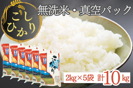 無洗米 10kg 真空パック 京都丹波産 コシヒカリ