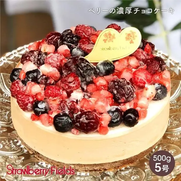 【福岡市】ベリーの濃厚チョコケーキ 5号 15cm径 ストロベリーフィールズ | 菓子 おかし 食品 人気 おすすめ 送料無料