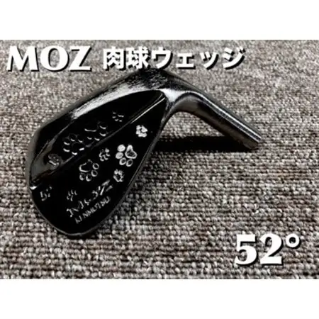 MOZ 肉球ウェッジ  52° コバルトブラック・ミラー仕上げ (モーダス W 115)_雑貨・日用品 ゴルフ用品 スポーツ・アウトドア用品 _【1501783】