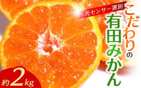こだわりの有田みかん 約2kg【ご家庭用】【1月発送】みかん【nuk159-01】