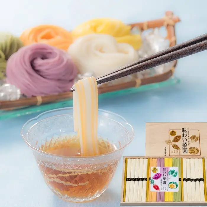 AC-78.【カラフルな野菜そうめん】味わい菜園　50ｇ×18束