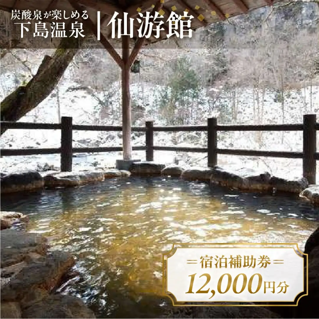 下島温泉【仙游館】宿泊補助券（12,000円分）【a026-4】