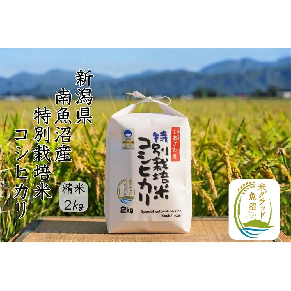 【令和8年産 新米】安心安全の新潟県南魚沼産特別栽培米コシヒカリ　2kg　新潟県認証