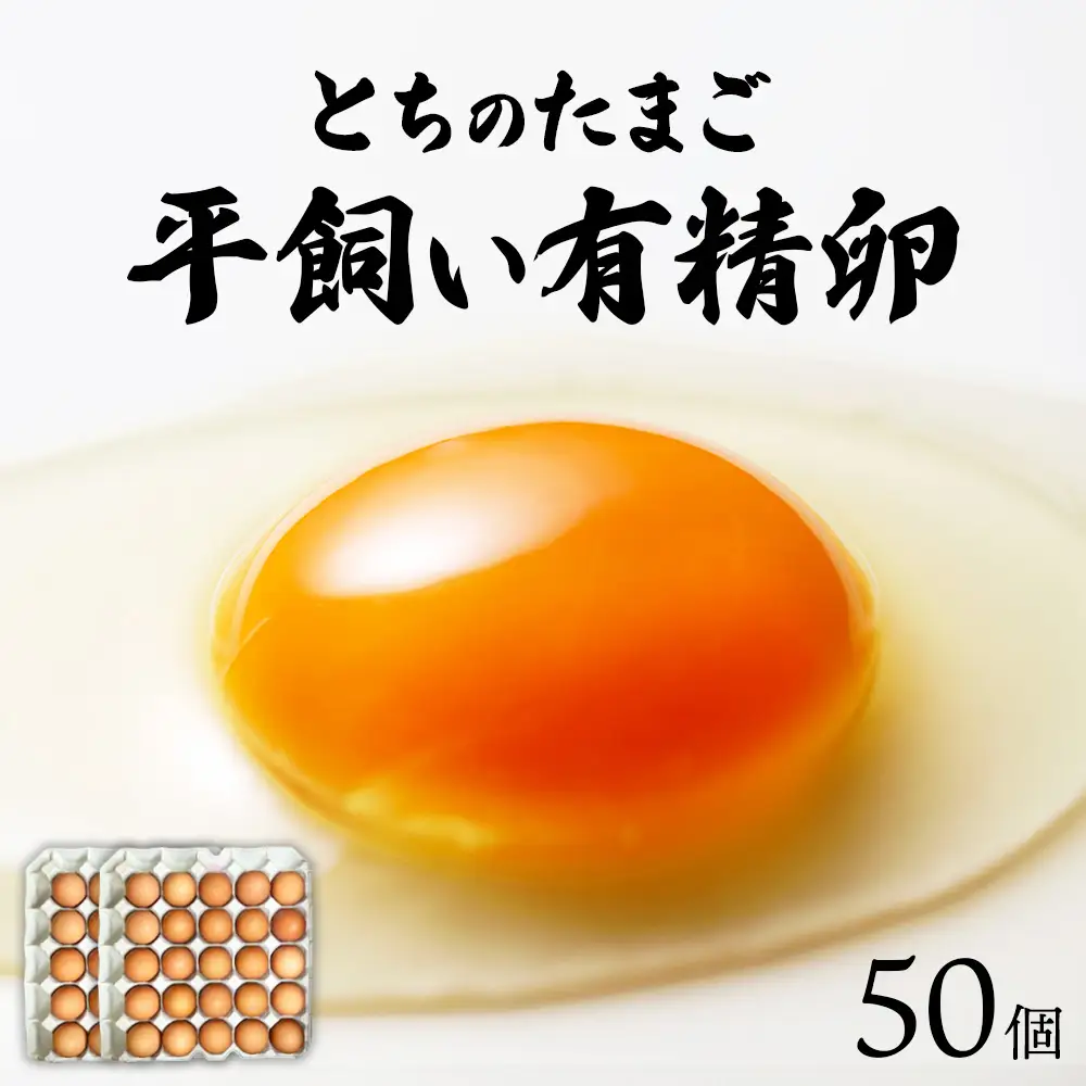 とちのたまご～有精卵～ 25個入り×2箱 計50個