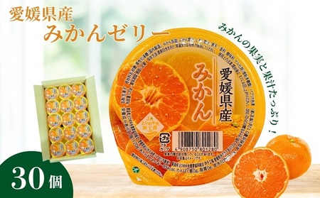 みかんゼリー 30個 大容量 みかん 柑橘 ゼリー フルーツゼリー 果物 果肉 果汁 数量限定 お菓子 おやつ デザート お取り寄せ スイーツ ギフト 贈答用 プレゼント まとめ買い 愛媛 伊予市 | B259