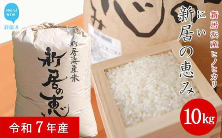 白米 精米 えひめ未来農業協同組合 「新居の恵み (ヒノヒカリ) 令和7年産」 10kg