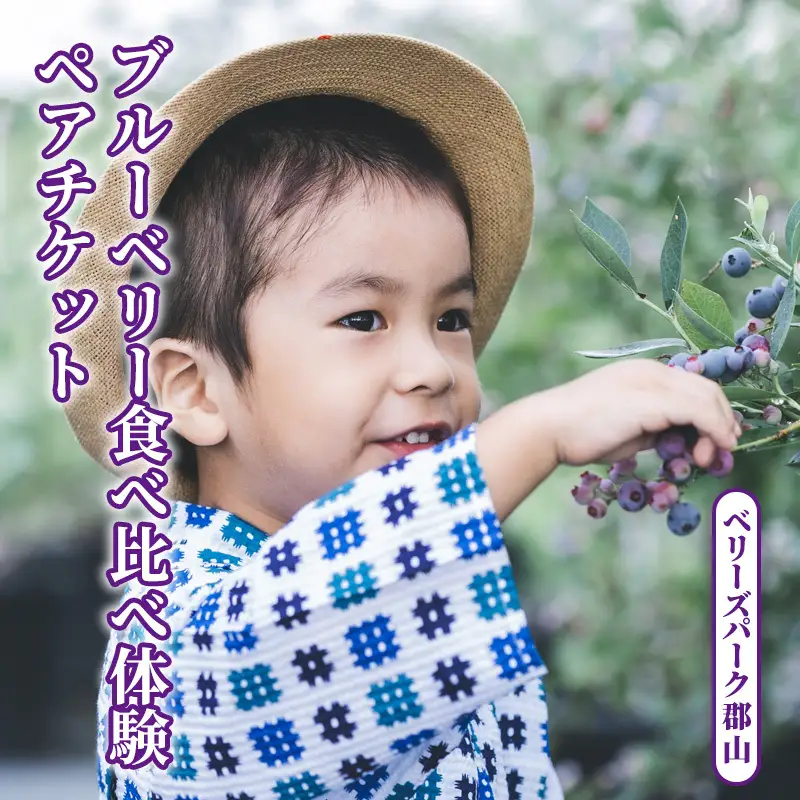 ブルーベリー食べ比べ体験ペアチケット(大人) 
