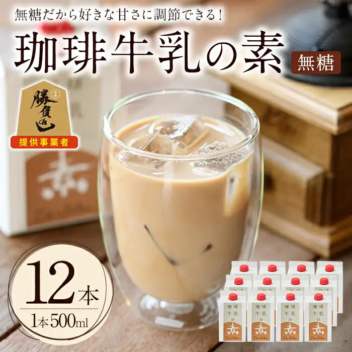 ＜先行予約受付中！2026年6月上旬以降順次発送予定＞＜期間限定＞珈琲牛乳の素(計6L・500ml×12本)コーヒー牛乳 珈琲 常温 無糖 飲み物 飲料 紙パック 勝負めし【104000500】【樹豆珈琲】