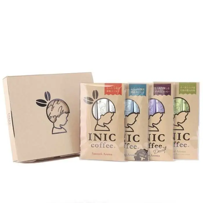 コーヒー スティック INIC coffee コーヒーギフト 人気の詰合せ アソート 12本 手軽に本格ドリップの味 粉末 珈琲 カフェオレ デカフェ カフェインレス イニック インスタントを超える味