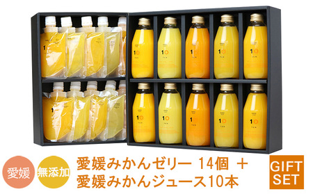 みかん ジュース 10本 ハンディゼリー 14個 愛媛みかん 果汁100% |みかんジュース ゼリー みかんジュース ゼリー みかんジュース ゼリー みかんジュース ゼリー 愛媛 松山【FCT0141】