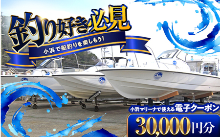【会員様限定】小浜マリーナで利用できるMポイント30,000円分[J-095001] [BFCT002]