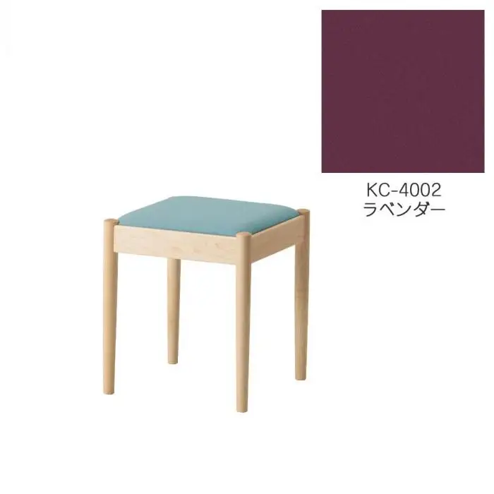 旭川家具　コサイン　フォルクスツール メープル　KCラベンダー_03586