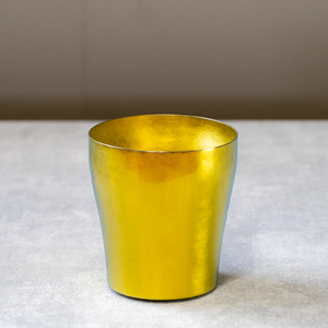 チタン二重タンブラー 玲 華チタン (黄金) 250ml