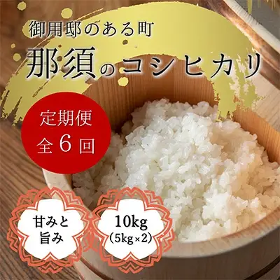 【定期便6ヶ月】那須町産コシヒカリ5kg×2袋〔P-279〕｜米 お米 国産 白米 ご飯 ごはん ゴハン 国産 那須 栃木県 那須町 水車の里 瑞穂蔵　※沖縄・離島への配送不可