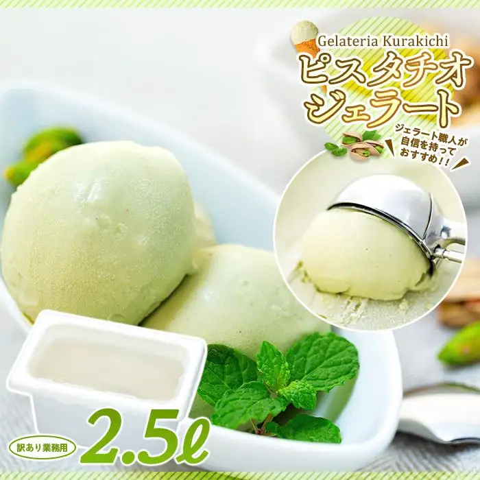 【訳あり】イタリア ピスタチオ ジェラート 2.5リットル