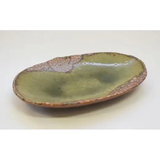 釉彩オーバル皿 和食器 お皿 長皿 陶芸品《受注制作》皿 中皿 楕円皿 長皿 パスタ皿 カレー皿 食器 手作り おすすめ おしゃれ モダン 陶芸 陶器 陶芸作家