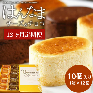 H-32　【12回定期便】はんなまチーズ5個・はんなまちょこ5個
