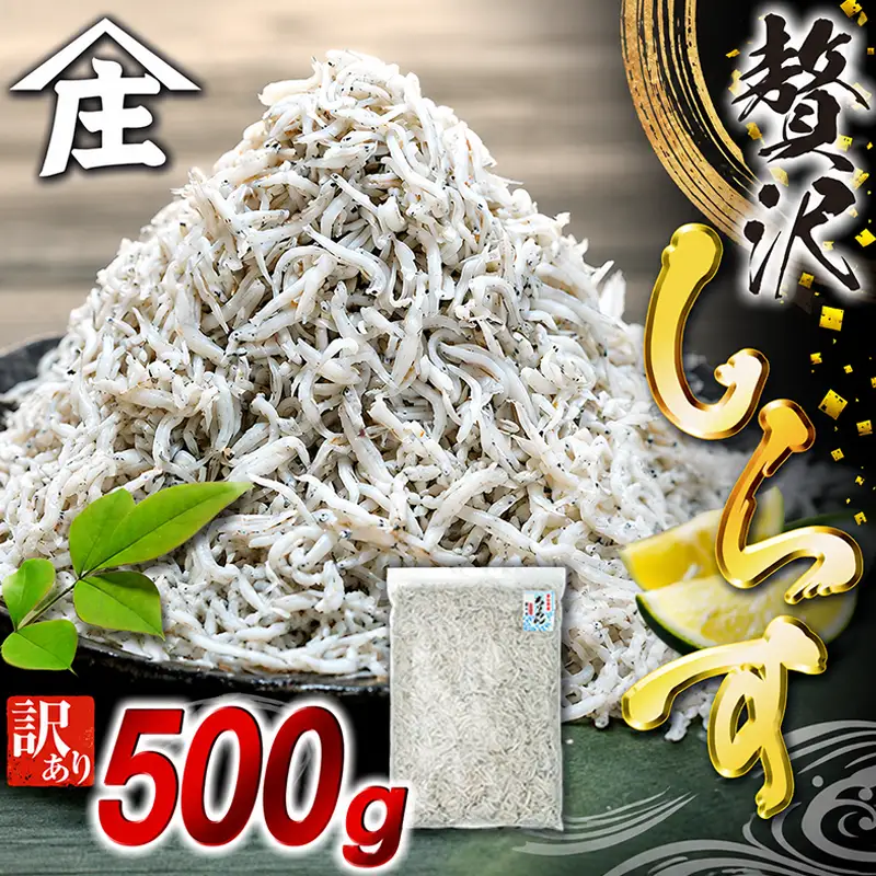 しらす 500g 訳あり 冷凍 ちりめん しらす干し 減塩 極み ごはん 丼 パスタ チャーハン サラダ 魚 料理 山庄 愛知県 南知多町 師崎