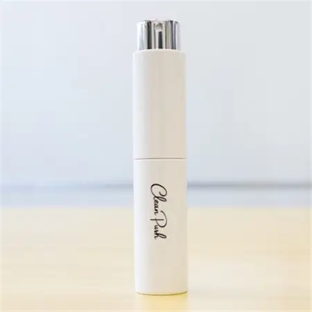 クリーンプッシュ キャップレス ハンディ除菌・消毒アルコールスプレー ホワイト 8ml【1365233】
