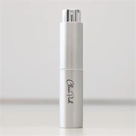 クリーンプッシュ キャップレス ハンディ除菌・消毒アルコールスプレー シルバー 8ml【1365240】