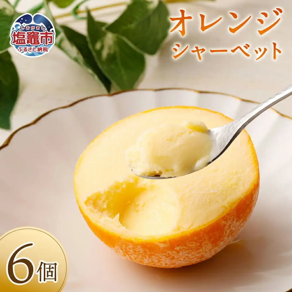 オレンジシャーベット６個入り