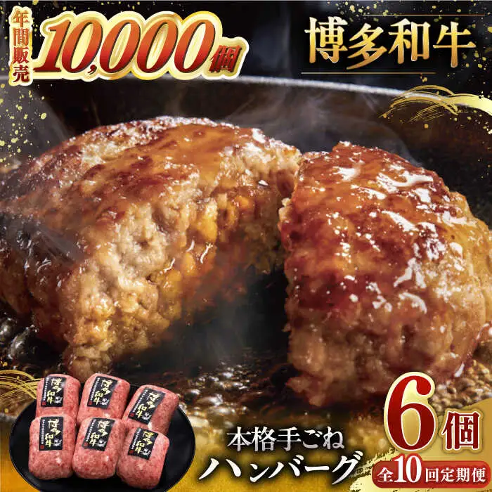 【全10回定期便】ハンバーグ 6個 [ADBM123] ハンバーグ 定期便