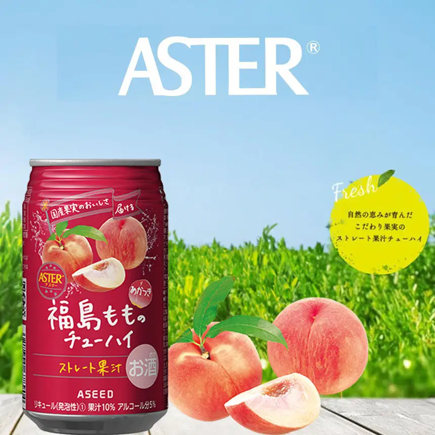 アスター福島もものチューハイ 350mL×24本×1ケース | 栃木県 下野市
