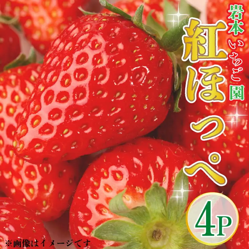 いちご 紅ほっぺ 約270g×4パック 1kg以上 果物 フルーツ 土耕栽培 甘い 徳島県 阿波市 岩本いちご園