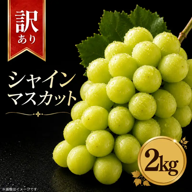 訳あり シャインマスカット 2kg  【 シャインマスカット 】
