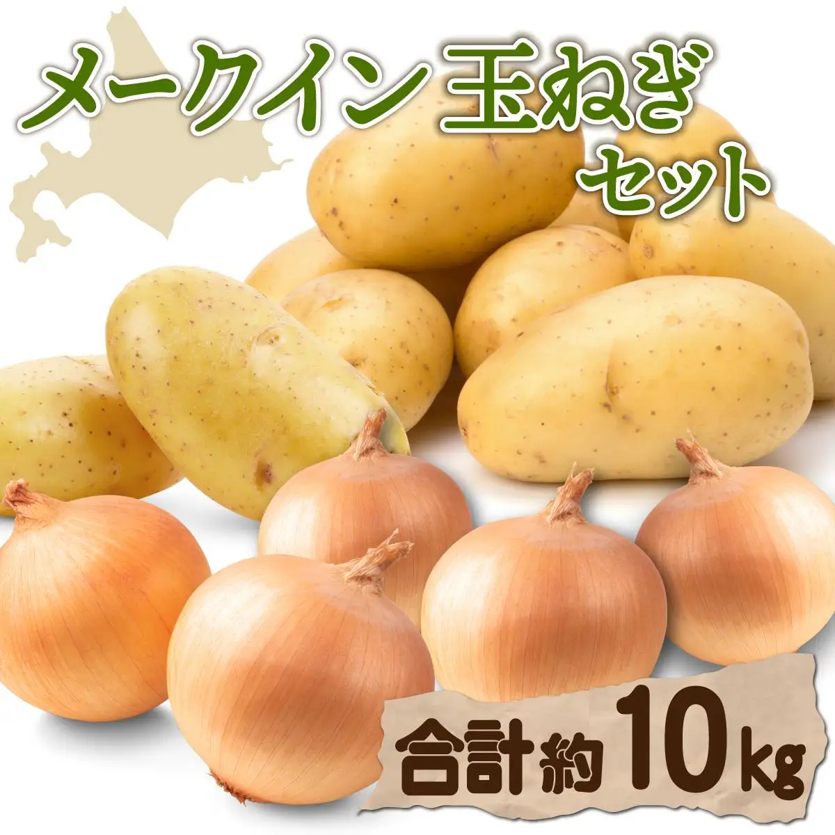 【 2026年 発送 】先行予約 北海道 じゃがいも 玉ねぎ 各5kg(計10kg) M-L混合 メークイン【55251004】